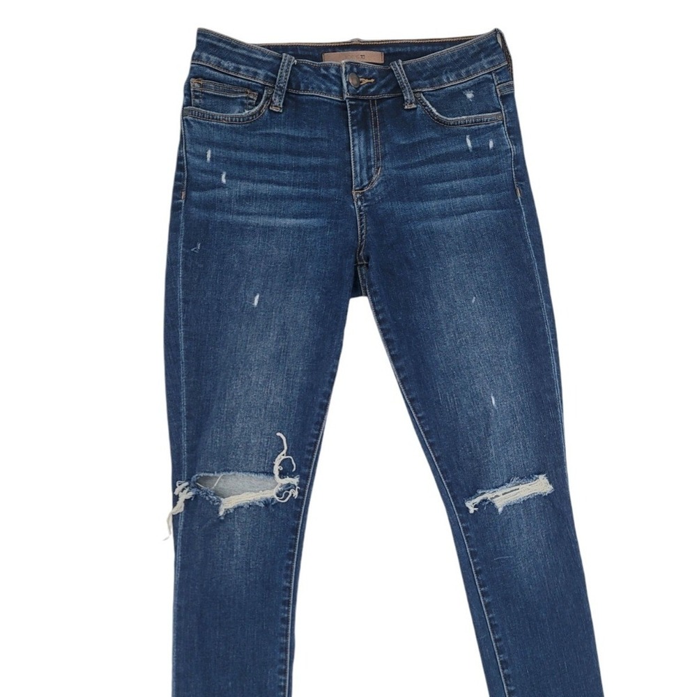 Joe's Jeans Womens 27 Distressed Skinny Jeans Dark Wash Y2K Indie Sleaze